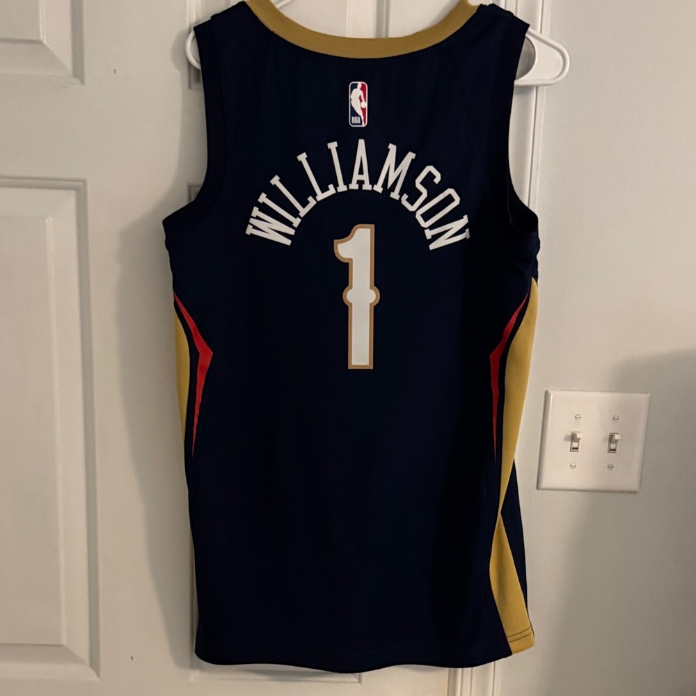 Nike Dark Blue and Gold New Orleans Jersey